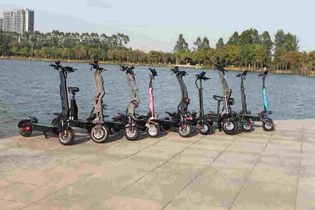 Elektrische scooter met 3 wielen