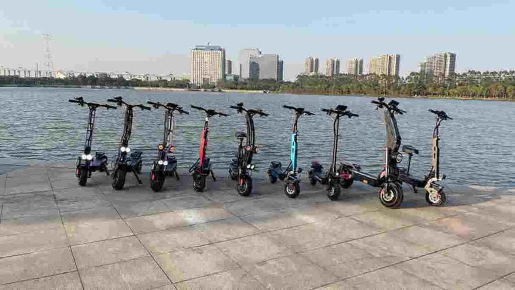 Elektrische scooter met 3 wielen