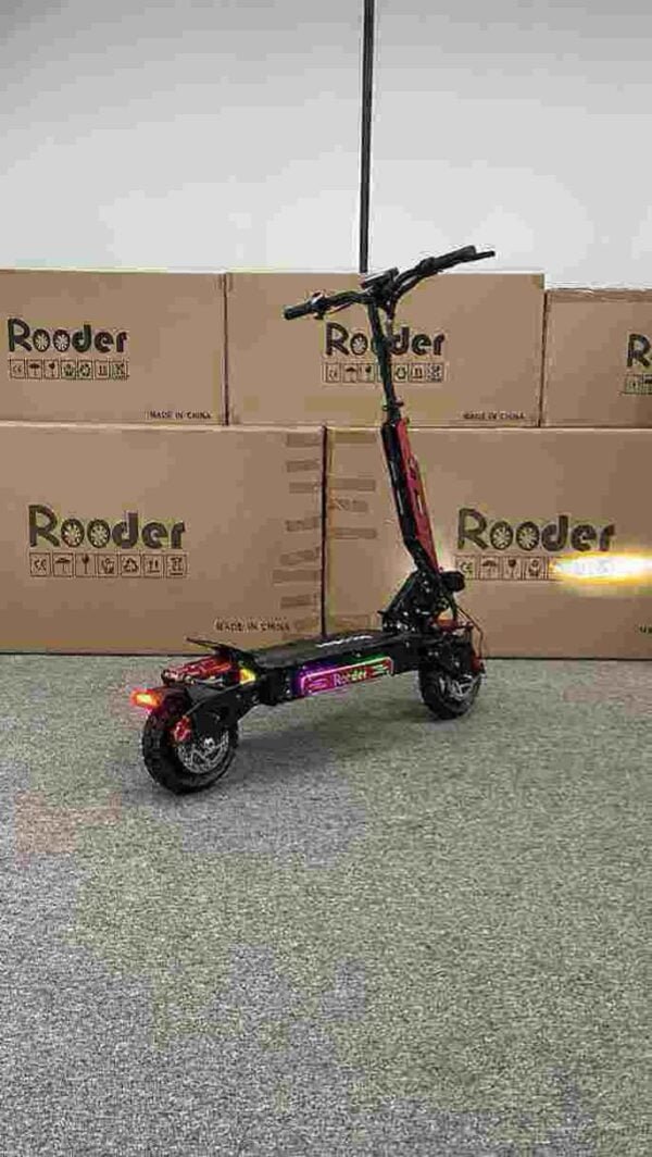 Elektrische scooter rijden fabriek