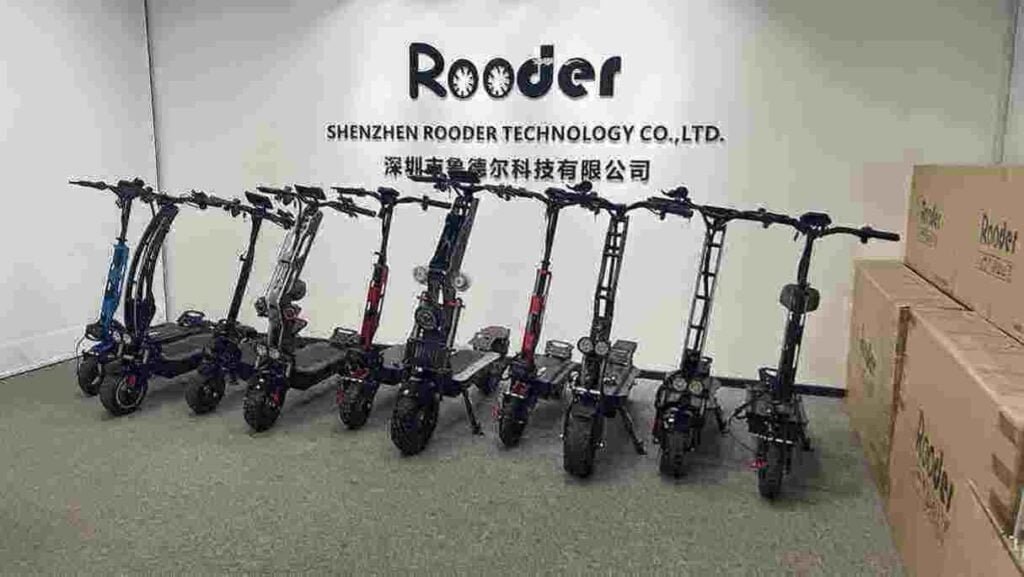 nieuwe elektrische scooter fabriek