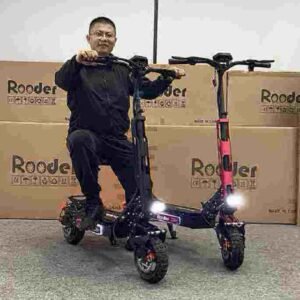 elektrische scooter rijden fabriek